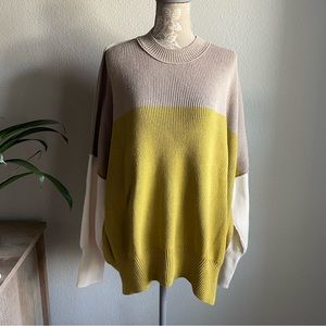 Free People Easy Street Colorblock Sweater